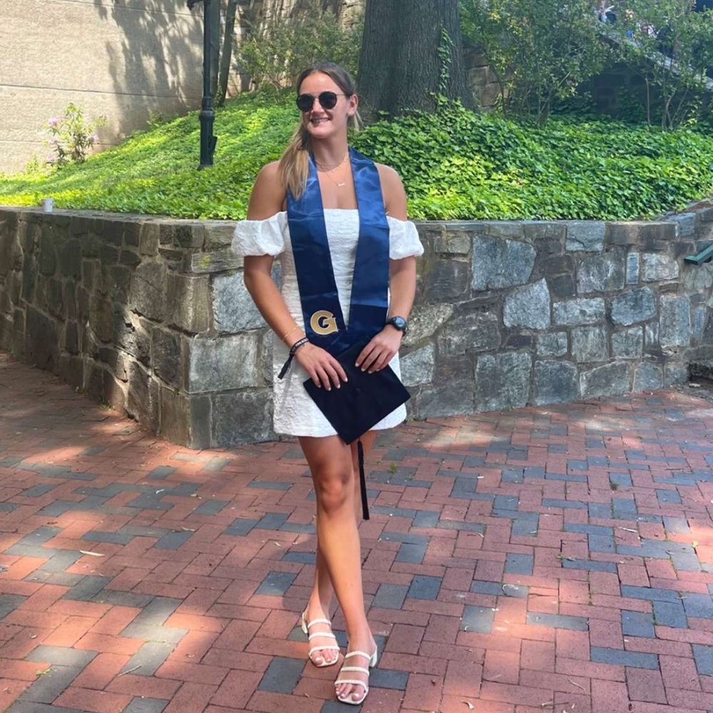 White grad dress